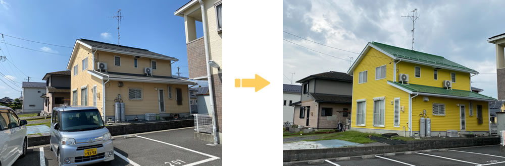 海津市 外壁・屋根の塗装<